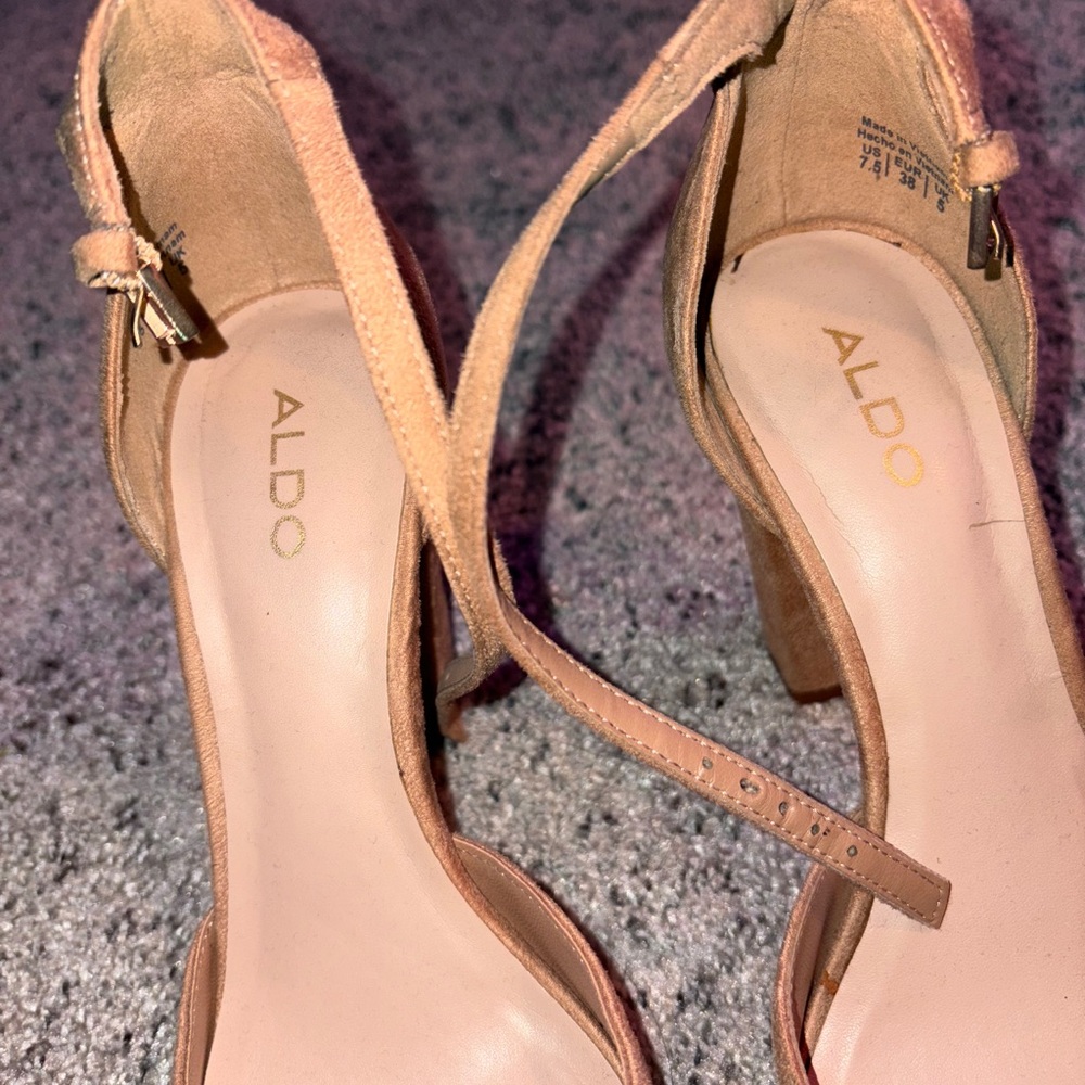 ALDO Women's Tan Heeled Sandals